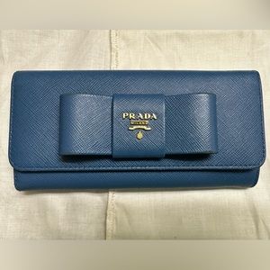 Prada Saffiano Bow Wallet